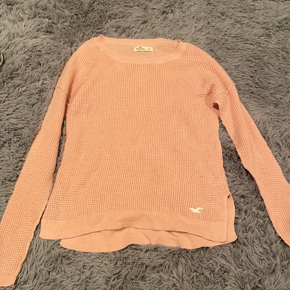 Hollister peach sweater